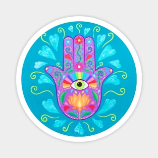 Lucky Hamsa Hand Talisman Magnet